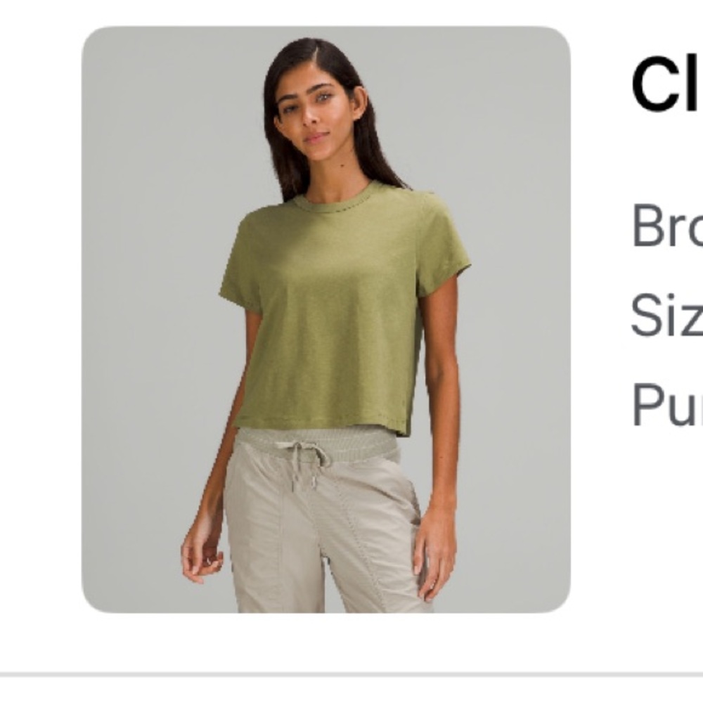 Lululemon Classic Fit cotton T shirt